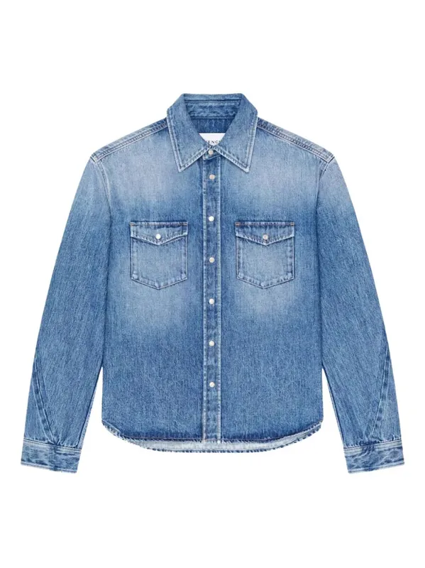 Couture Seam Shirt In Shadow Washed Denim - Givenchy