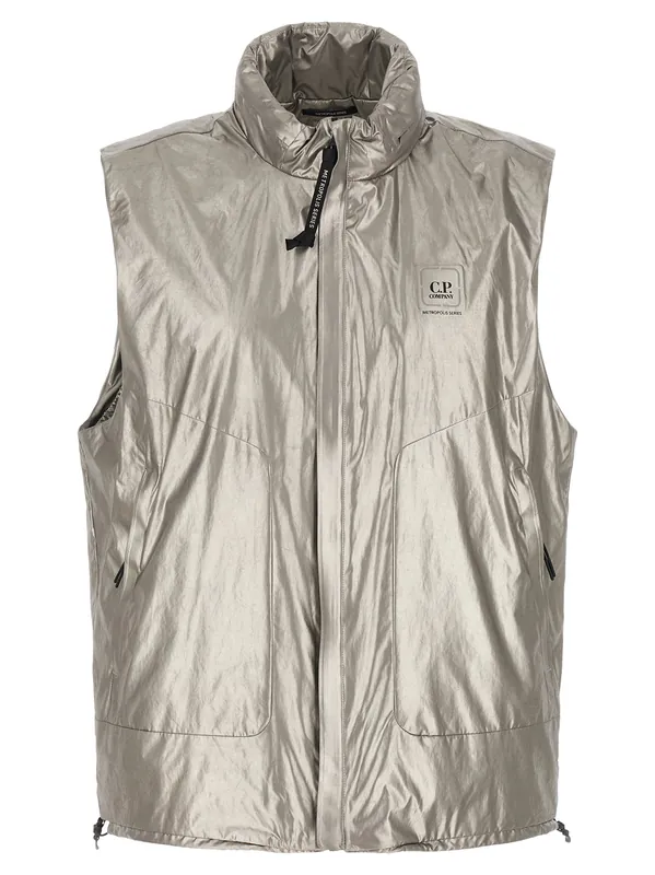 The Metropolis Series Gilet Silver - C.P. Company
