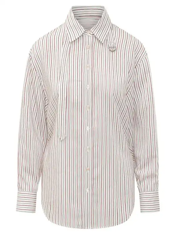 Aurora Cotton And Silk Striped Shirt - Isabel Marant