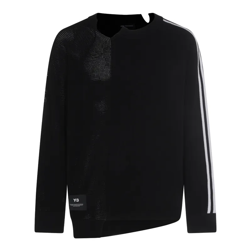 Sweaters Black-Chalk White