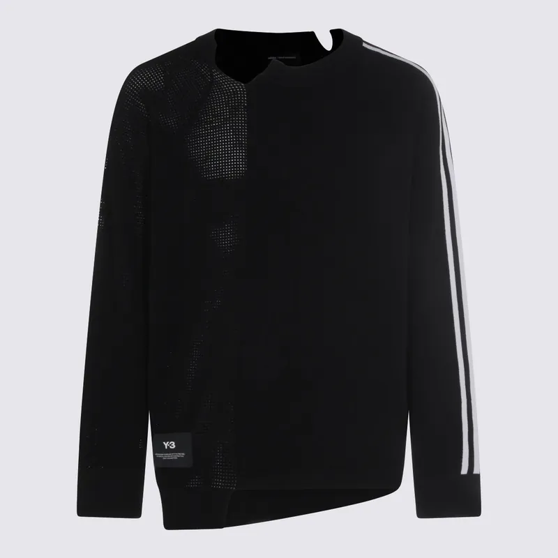 Sweaters Black/Chalk White - Y-3