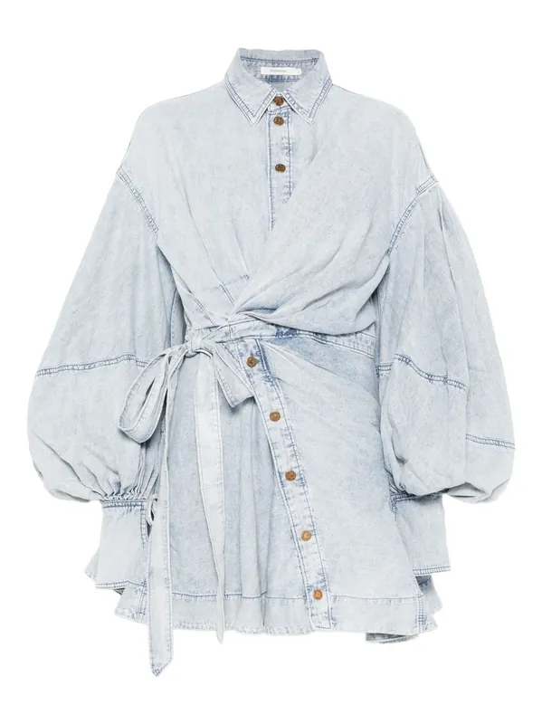 Rebellion Denim Mini Dress - Zimmermann