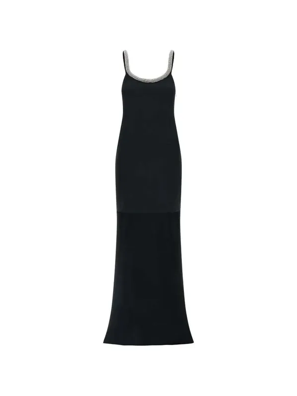 Asymmetrical Crystal Train Dress - Tom Ford