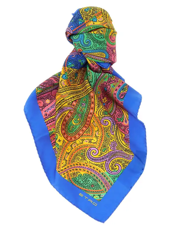 Floral Paisley Scarf Scarves And Foulards Multicolor - Etro