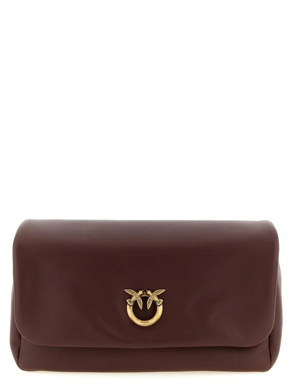 Click Soft Classic Crossbody Bags Bordeaux - Pinko