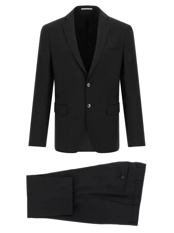 Wool Dress - Ceremony Line Suits Black