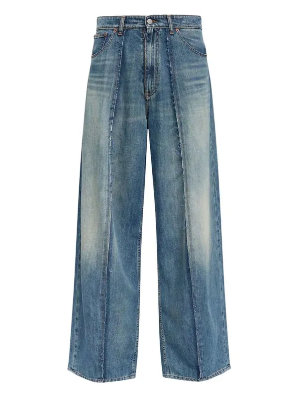 Jeans With Inserts - MM6 Maison Margiela