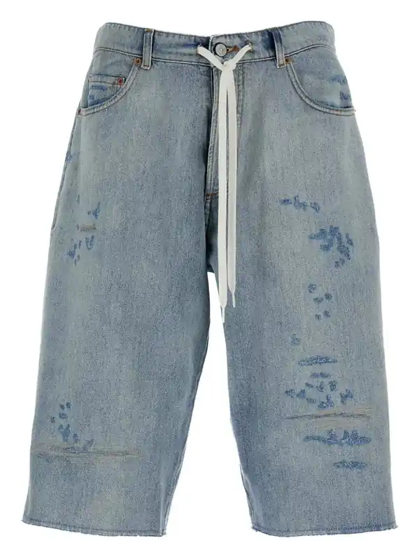 Bermuda Shorts With Logo - MM6 Maison Margiela