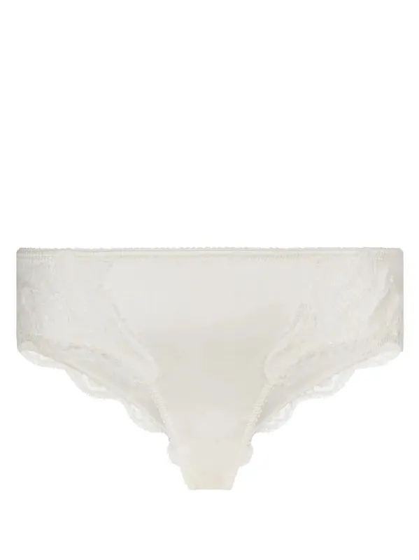 Satin Briefs With Lace Detailing - Dolce & Gabbana