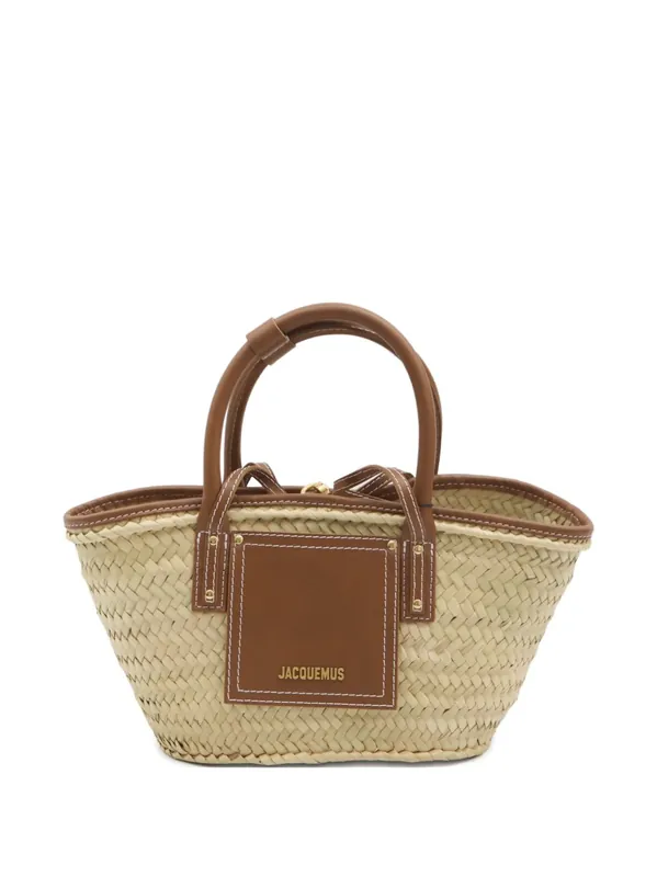 Le Panier Soli Rafia Basket Bag - Jacquemus