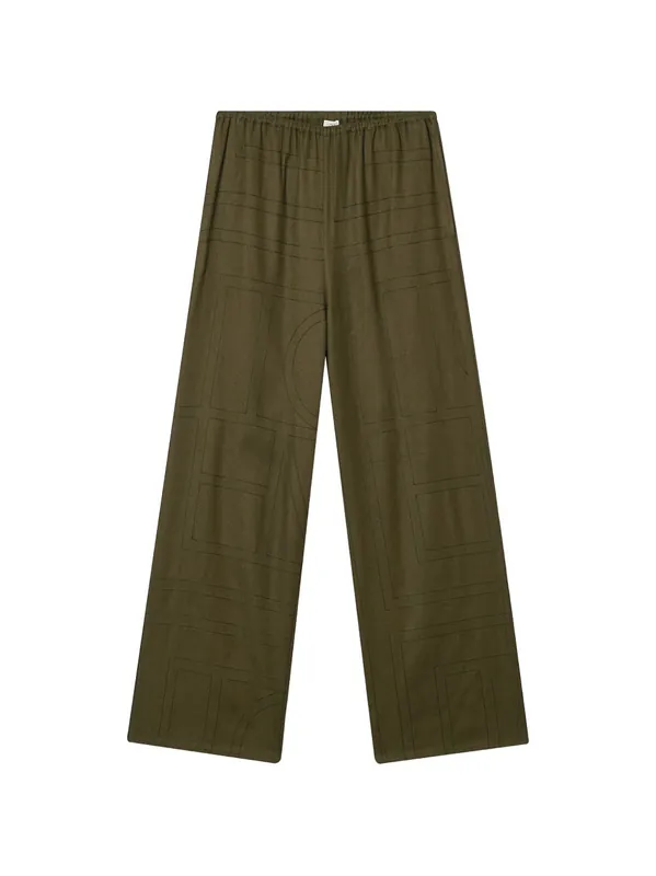Flannel Pajama Trousers - Toteme