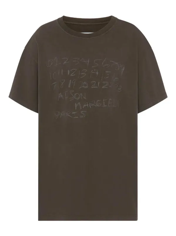 T-Shirt With Number Motif