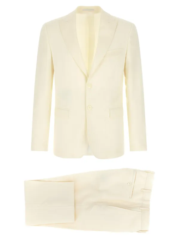 Wool Dress - Ceremony Line Suits White