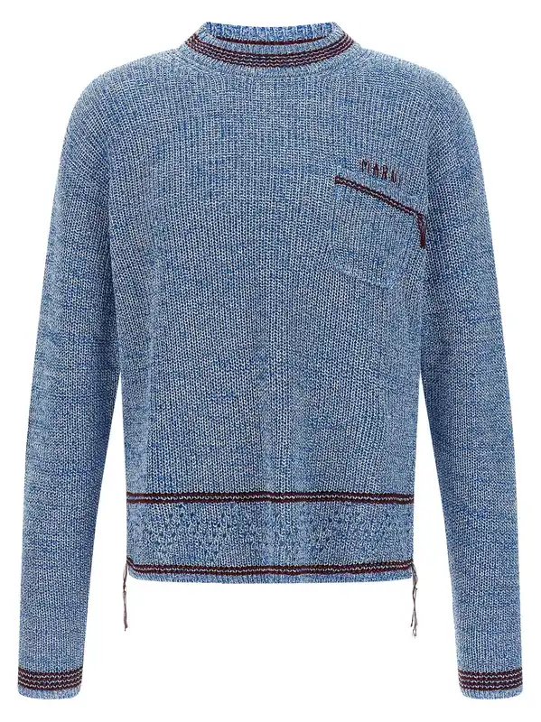Marni Mending Sweaters And Cardigans Light Blue