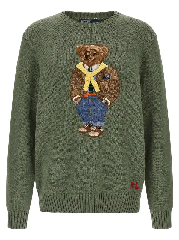 Polo Bear Sweaters And Cardigans Green - Polo Ralph Lauren