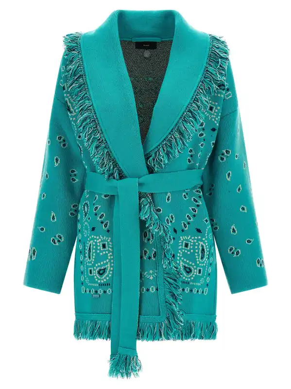 Bandana Sweaters And Cardigans Light Blue - Alanui