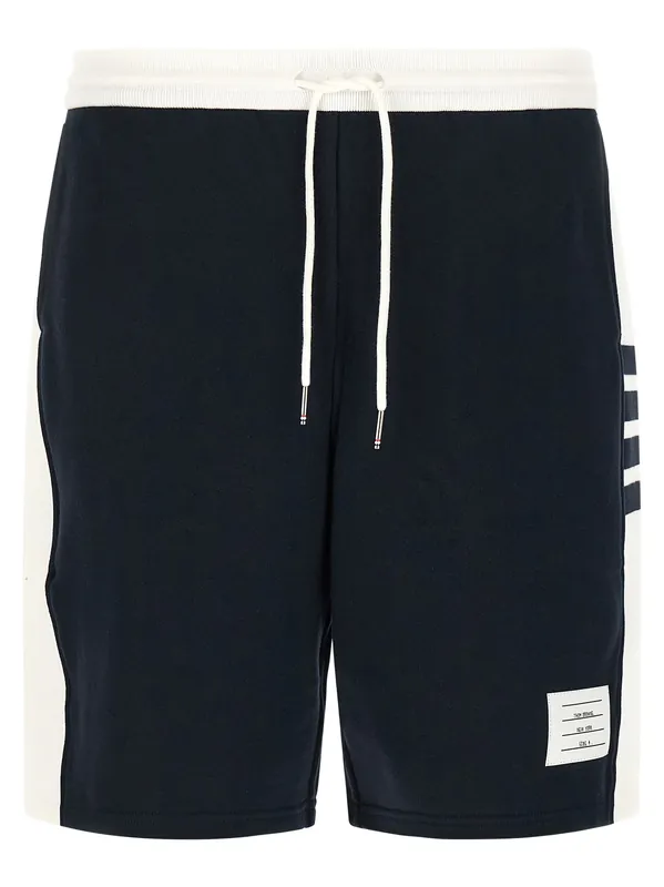 4 Bar Bermuda And Short Blue - Thom Browne
