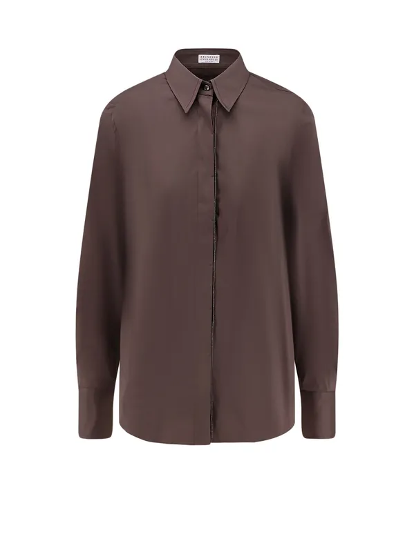 Cotton Blend Shirt - Brunello Cucinelli