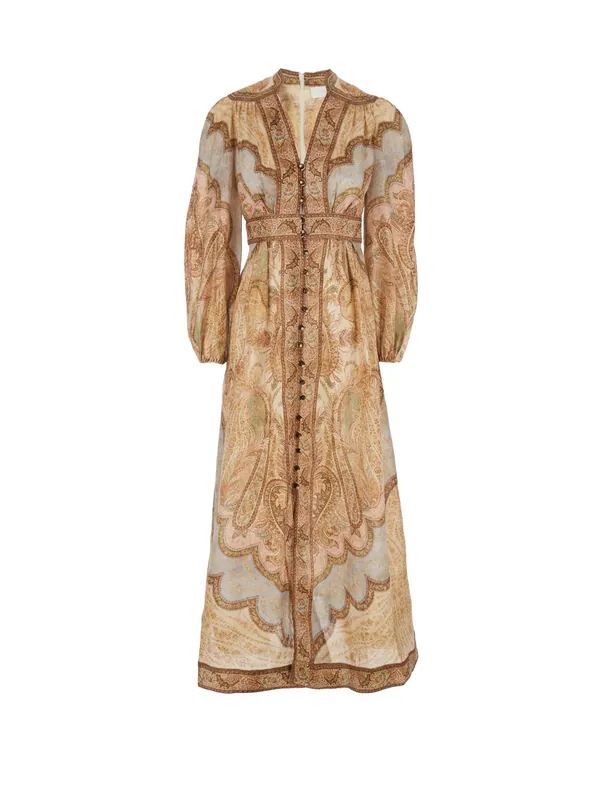 Wanderlust Multicolor Linen Dress - Zimmermann