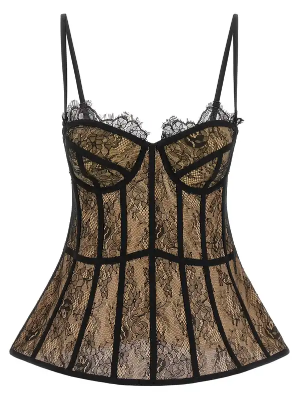 Bustier Top Tops Black - Giuseppe Di Morabito
