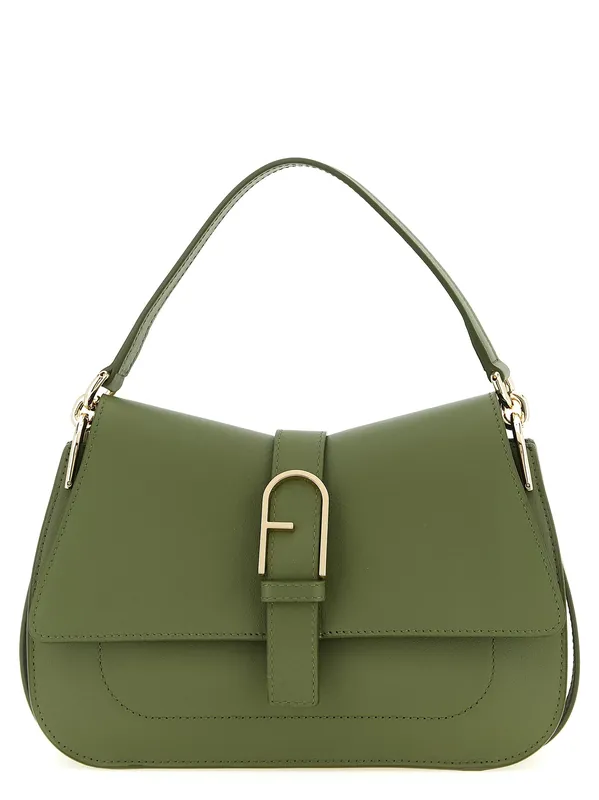 Flow M Shoulder Bags Green - Furla