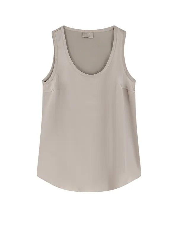 Stretch Silk Top - Brunello Cucinelli