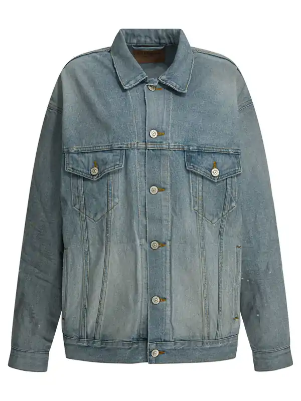 Denim Jacket Jackets And Coats Light Blue - Balenciaga