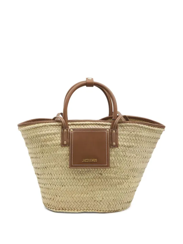 Le Panier Soli Rafia Basket Bag - Jacquemus