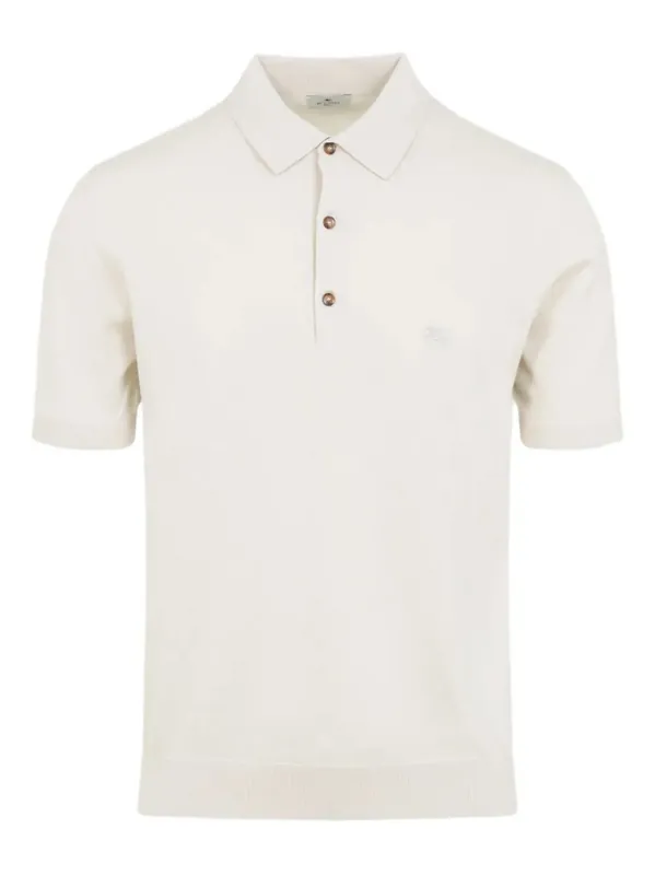 Knitted Cotton Polo Shirt - Etro