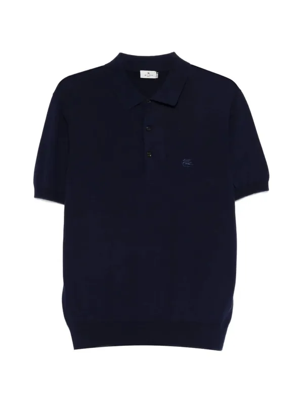 Knitted Cotton Polo Shirt - Etro