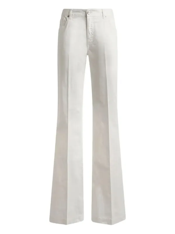 Pegaso-Embroidery Flared Jeans