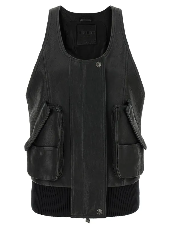 Blouson Vest Gilet Black - The Attico