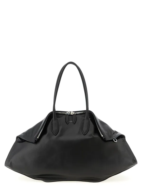 Maxi Manta Shoulder Bags Black - Alexander McQueen