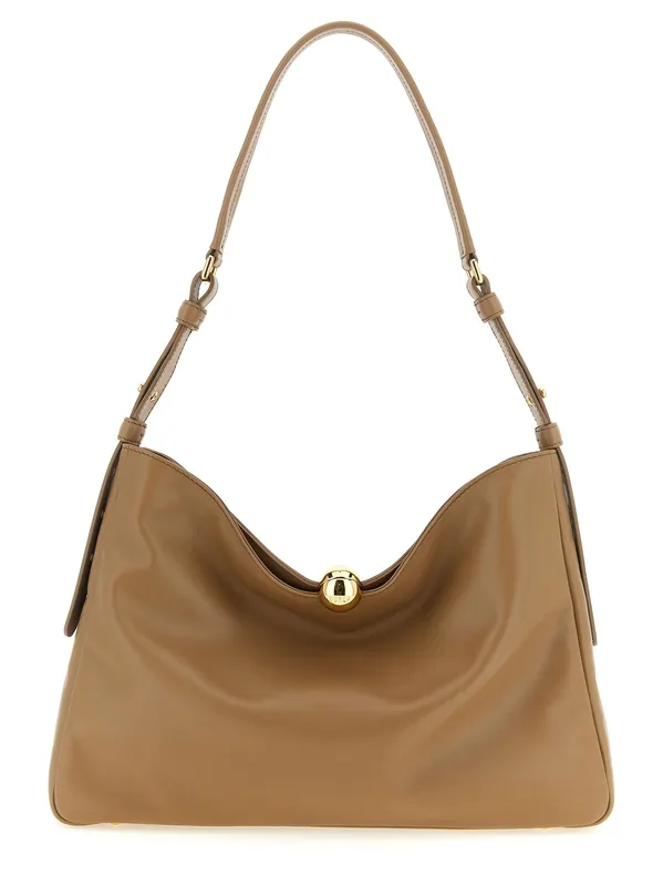 Furla Sfera Soft Shoulder Bags Beige