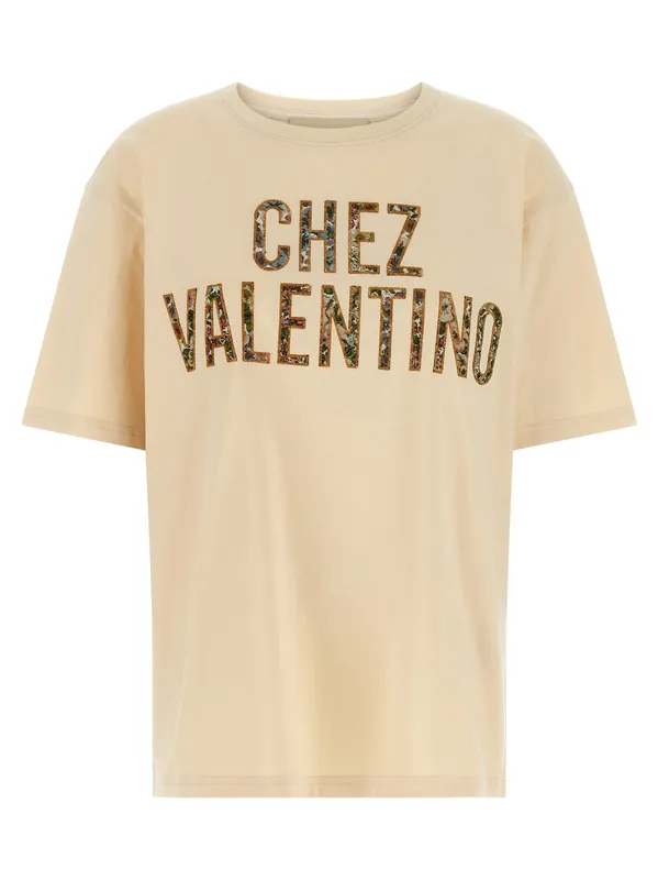 Chez Valentino T-Shirt Beige