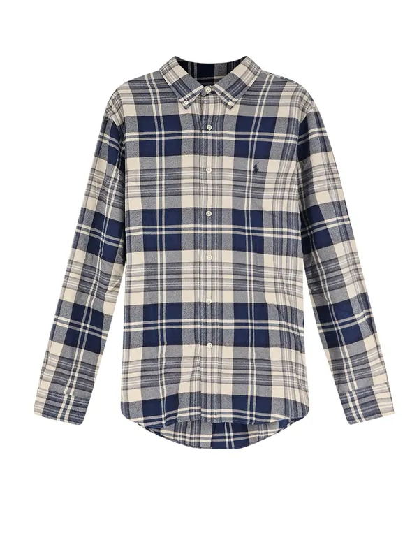 Classic Fit Flannel Cotton Shirt - Polo Ralph Lauren