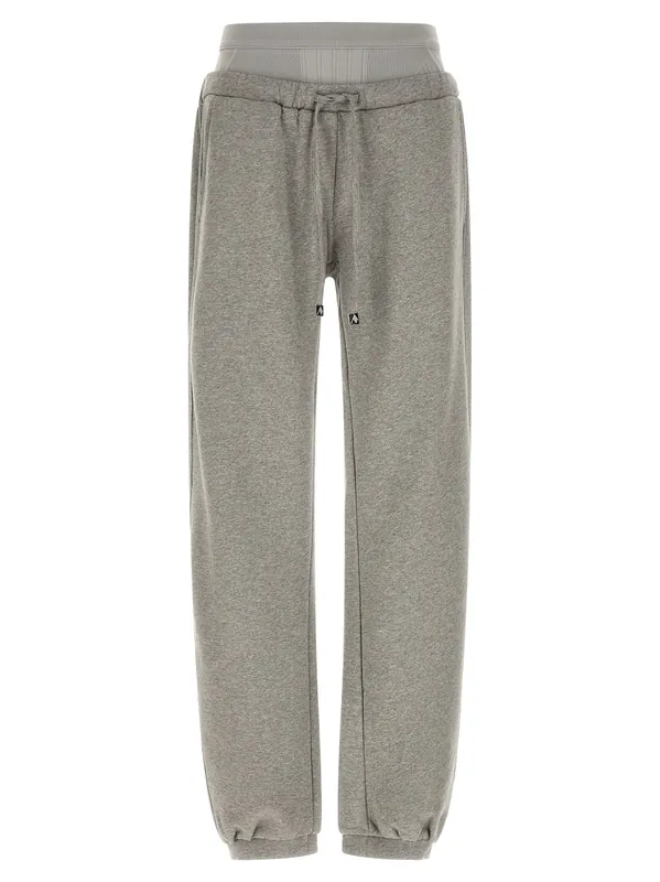 American Fleece Joggers Pants Gray - The Attico