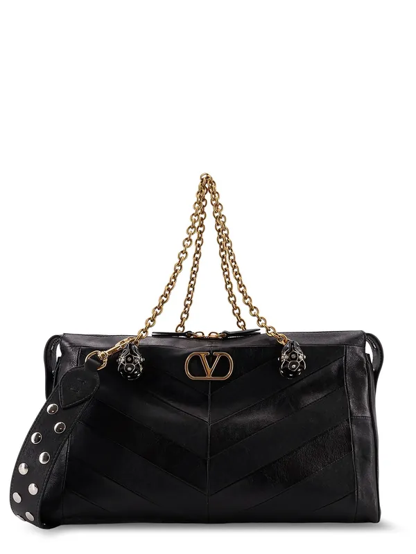Valentino Garavani Panthea Leather Shoulder Bag