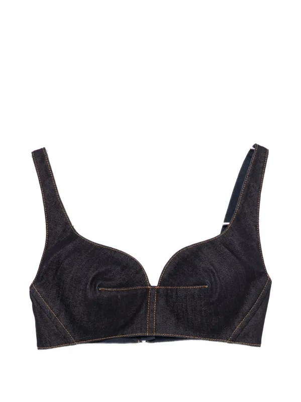 Denim Cotton Bra Top - Givenchy