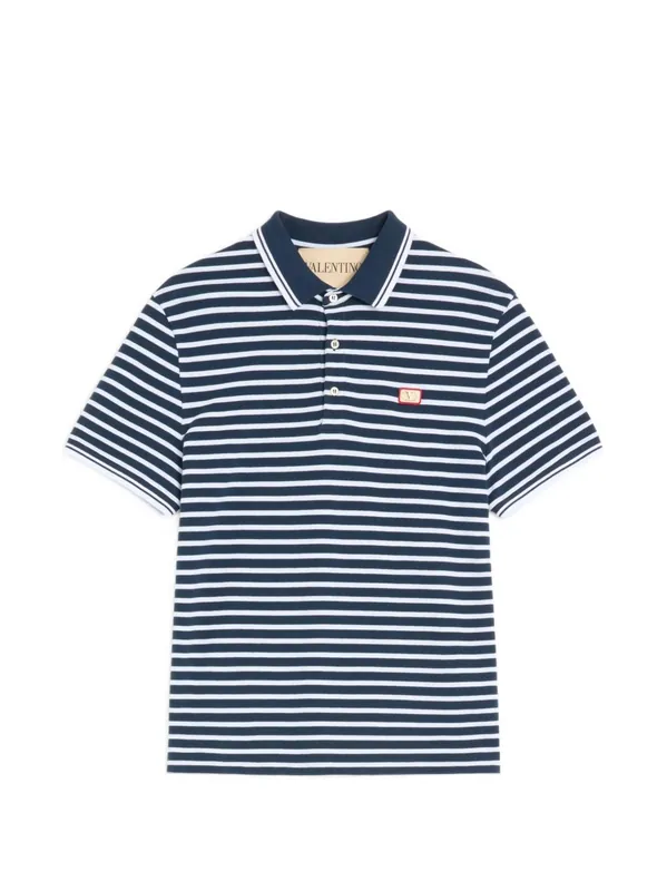 Vlogo Signature Piquet Cotton Polo Shirt - Valentino Garavani