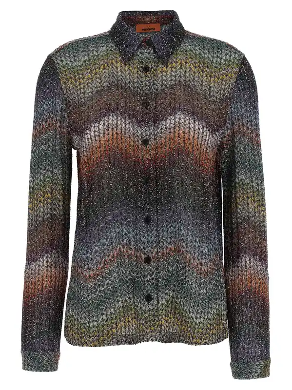 Sequin And Lamé Viscose Shirt Shirt And Blouse Multicolor - Missoni