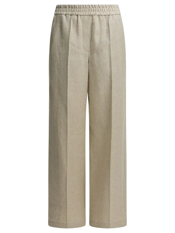 Loose Track Trousers Beige - Brunello Cucinelli