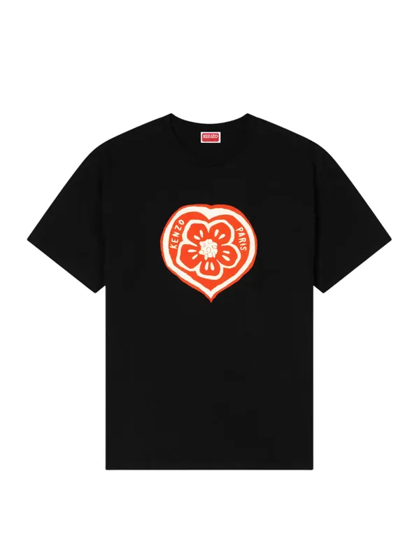 Loose-Fitting Cotton T-Shirt "Kenzo Boke Heart"