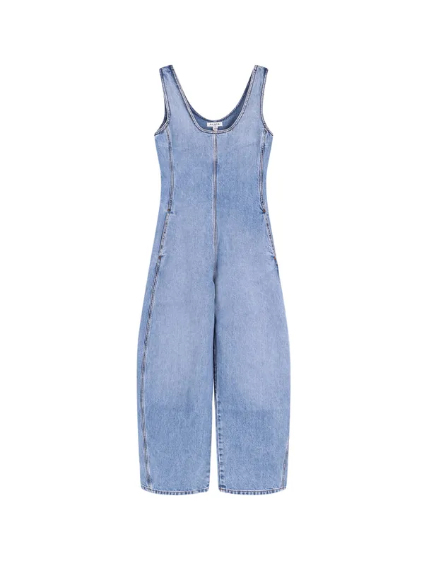 Round Denim Jumpsuit - Alaïa