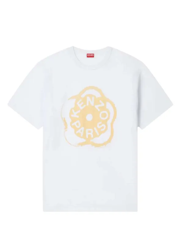 Loose-Fitting Cotton T-Shirt "Boke Flower 2.0"