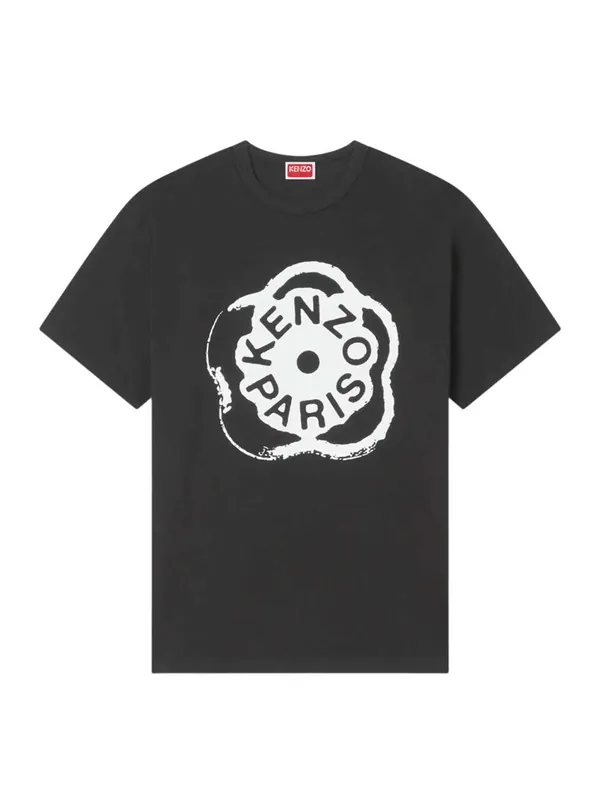 Loose-Fitting Cotton T-Shirt "Boke Flower 2.0"