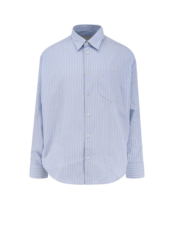 Striped Cotton Shirt - Ami Paris
