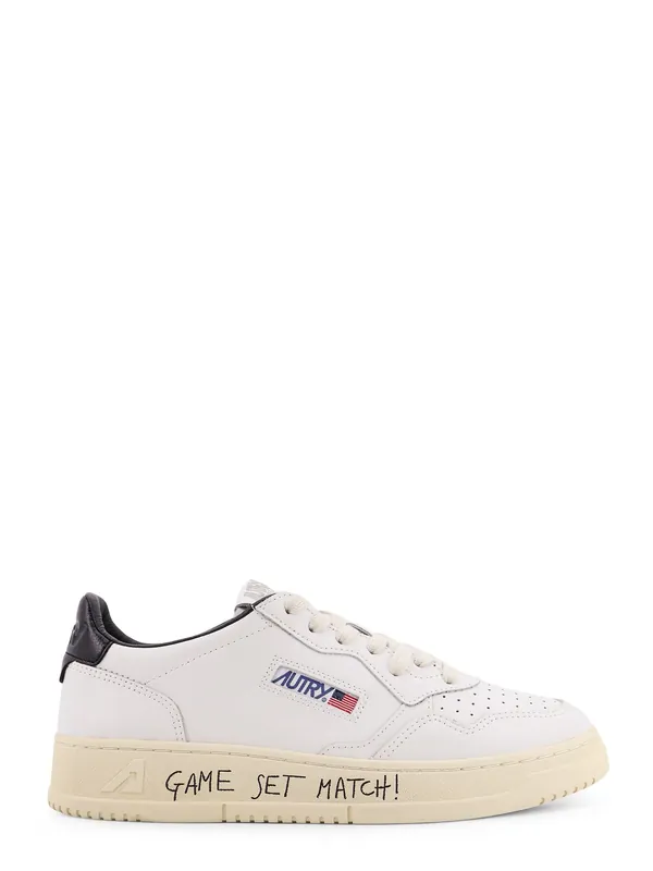 Medalist Leather Sneakers With Side Print - Autry