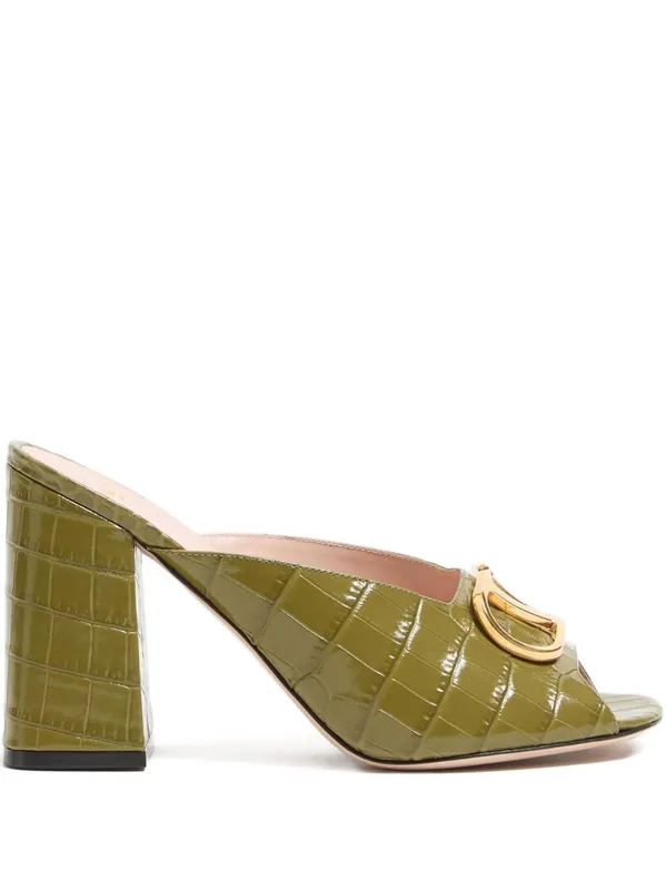 Vlogo Signature Leather Mules - Valentino Garavani