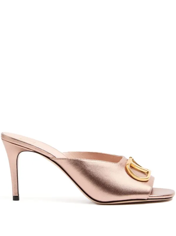 Vlogo Signature Leather Mules - Valentino Garavani